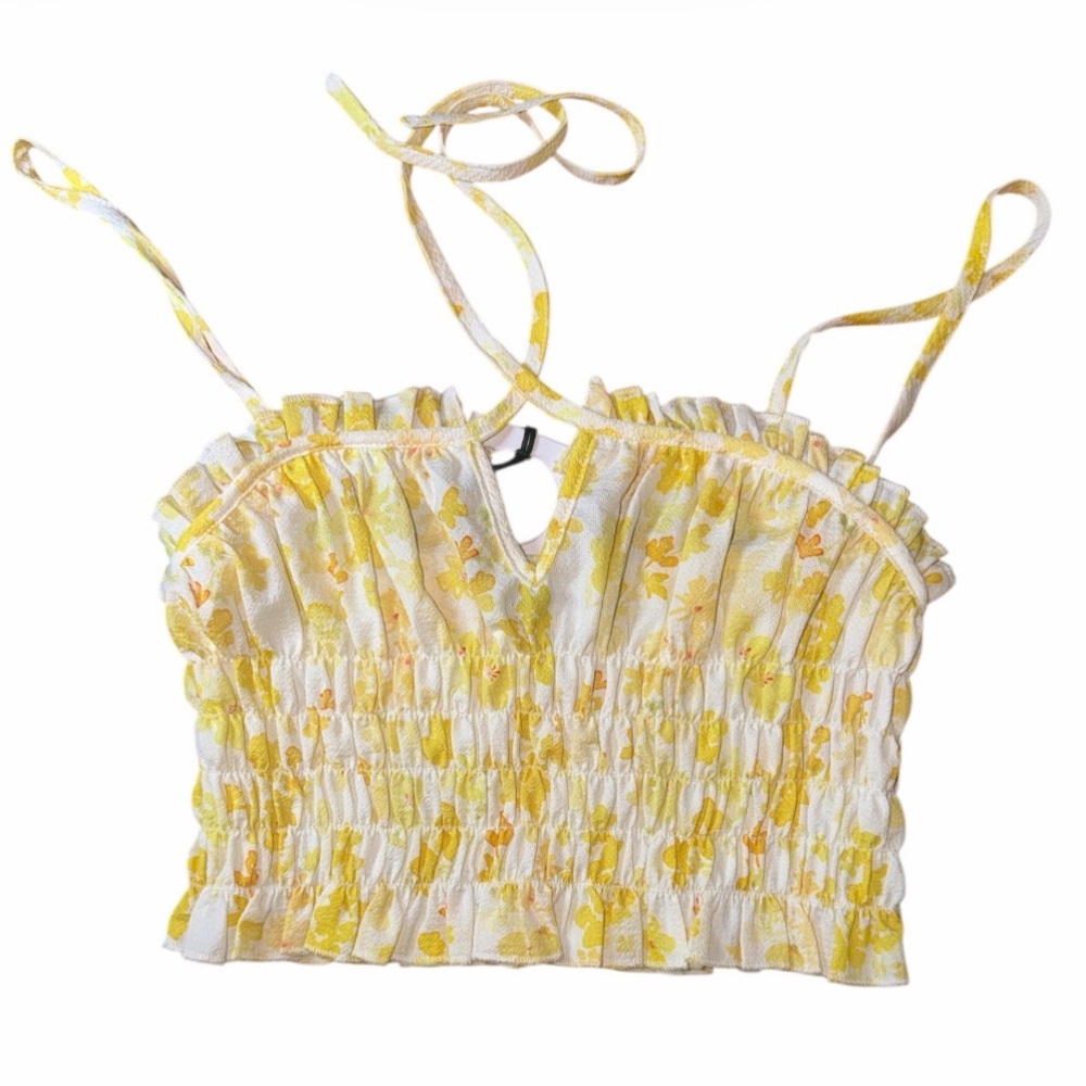 🔥 $99 Charlie Holiday Daisy Floral  Stella Top Sz XS Style # Mew7011 🔥